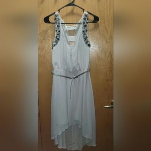 Cream colored chiffon dress